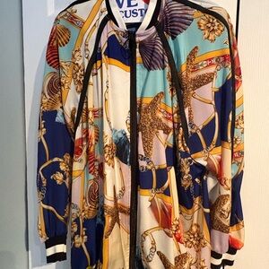 Italian bomber silky fabric